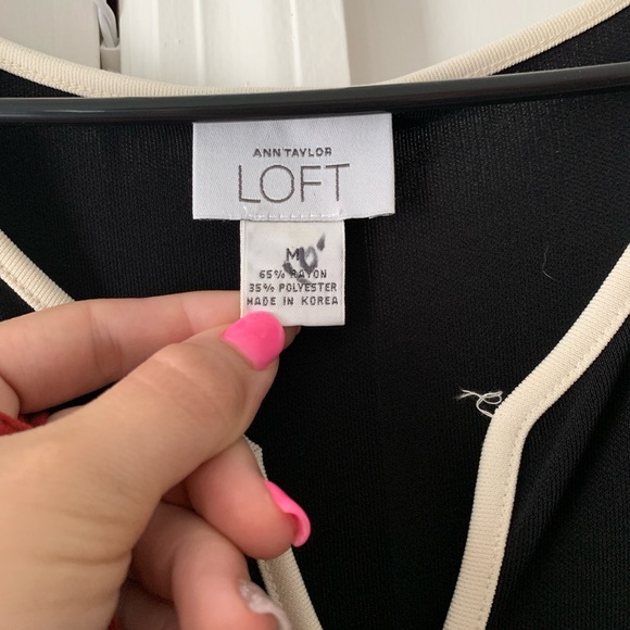 Ann Taylor Loft Black Dress - Picture 2 of 2